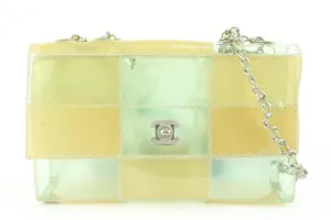 Chanel Clear Vinyl Patchwork Naked Flap Chain Translucent Bag 1025c27