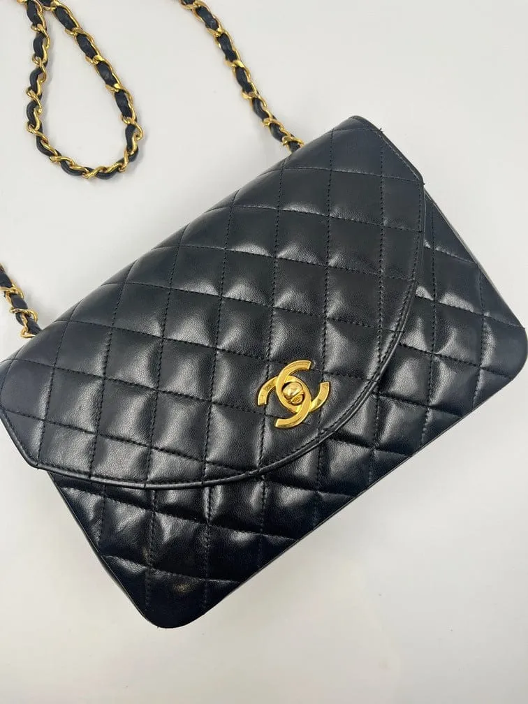 Chanel Vintage Single Flap with 24k gold plated hardware