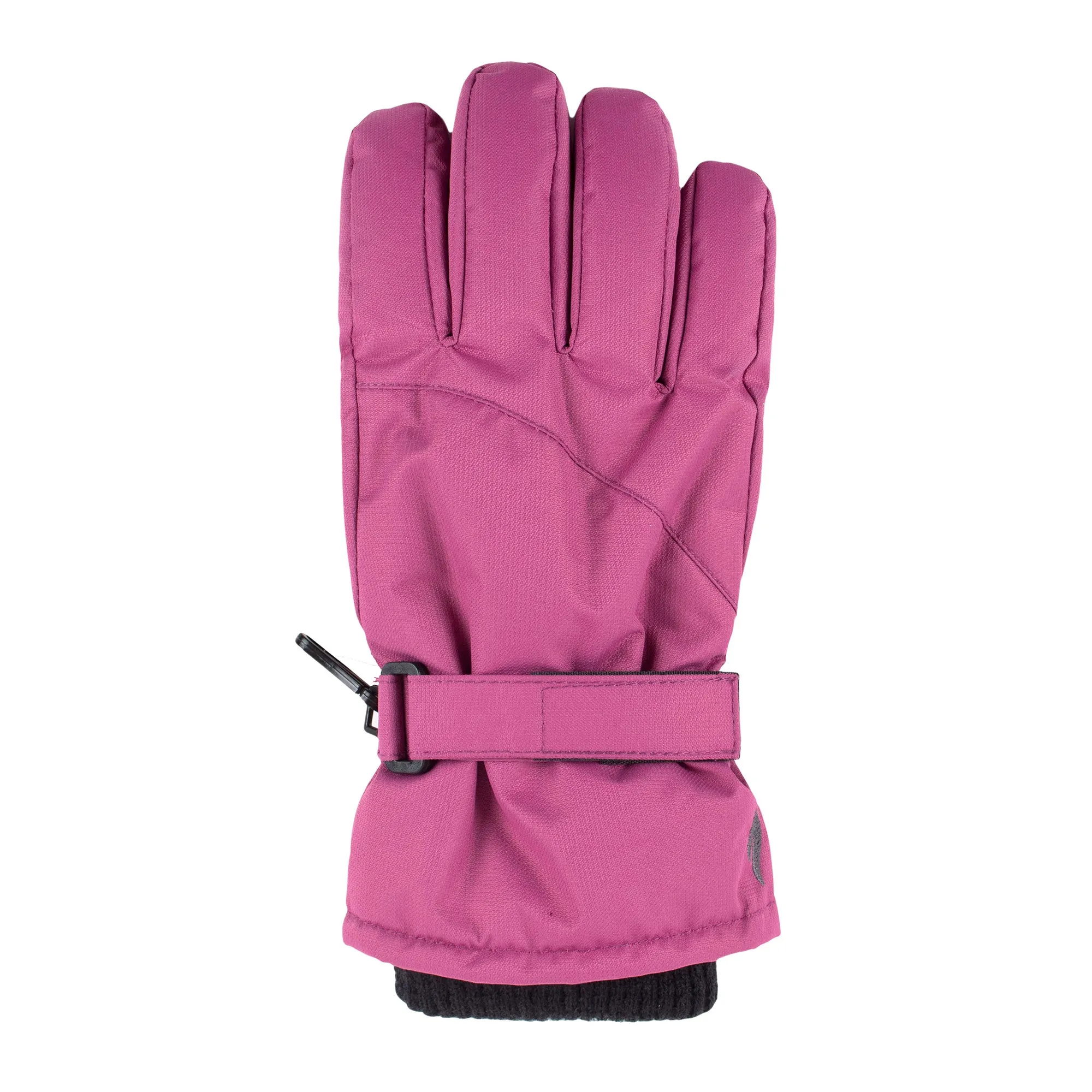 Childrens Pink Winter Fleece Lined Waterproof Thermal Snow Ski Gloves