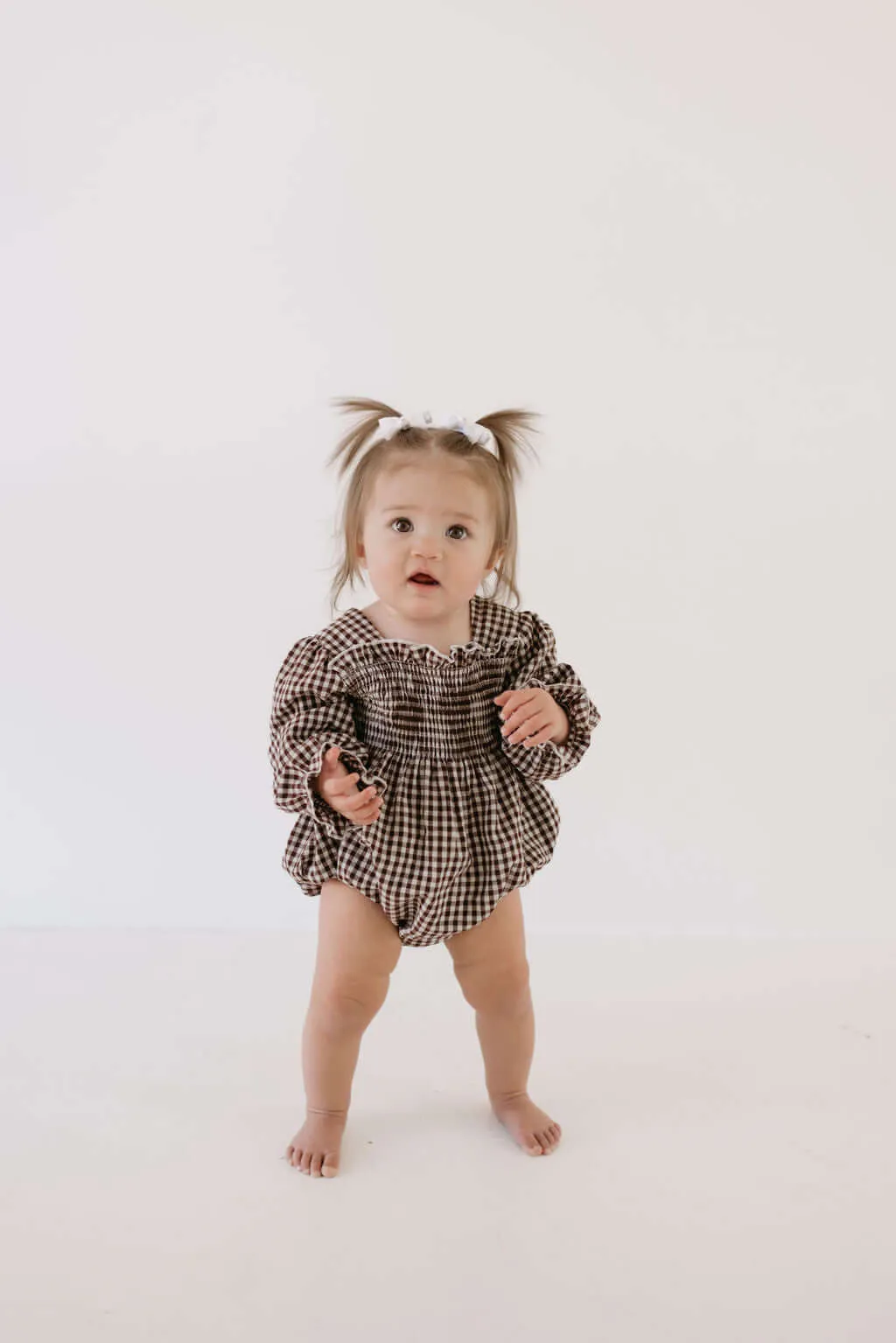 Chocolate Chai | Ruffle Romper