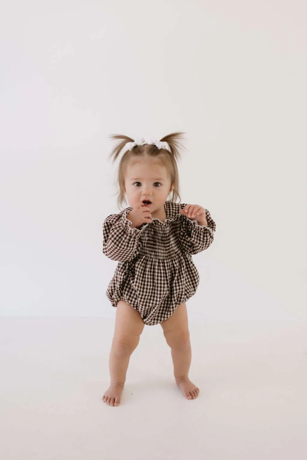Chocolate Chai | Ruffle Romper