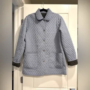 Colebrook &amp; Co. Outterwear Reversible Quilted Car Coat Womens Large Warm Winter
