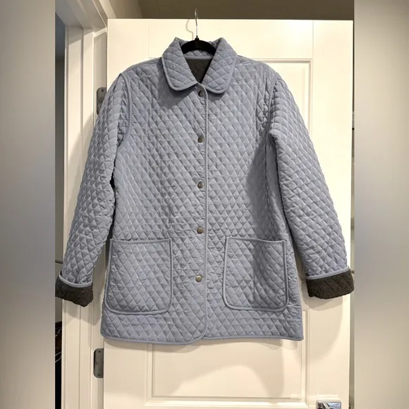 Colebrook &amp; Co. Outterwear Reversible Quilted Car Coat Womens Large Warm Winter