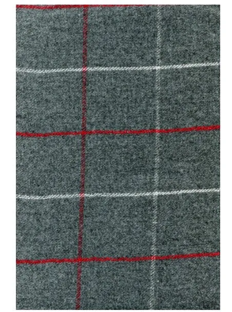 Country Plaid  Reversible Wrap, Grey