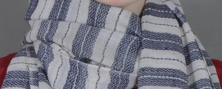 Cream & Grey Stole