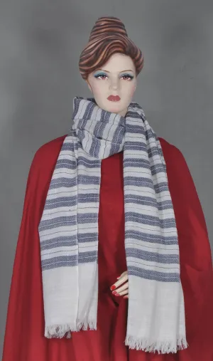 Cream & Grey Stole