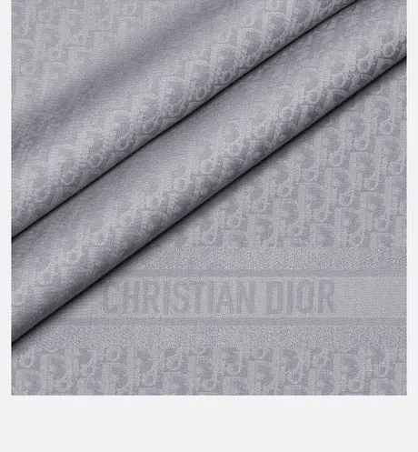 D-Oblique Shawl • Gray Wool, Silk and Cashmere
