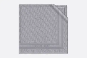 D-Oblique Shawl • Gray Wool, Silk and Cashmere