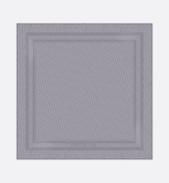 D-Oblique Shawl • Gray Wool, Silk and Cashmere