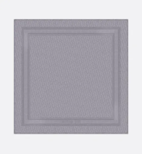 D-Oblique Shawl • Gray Wool, Silk and Cashmere