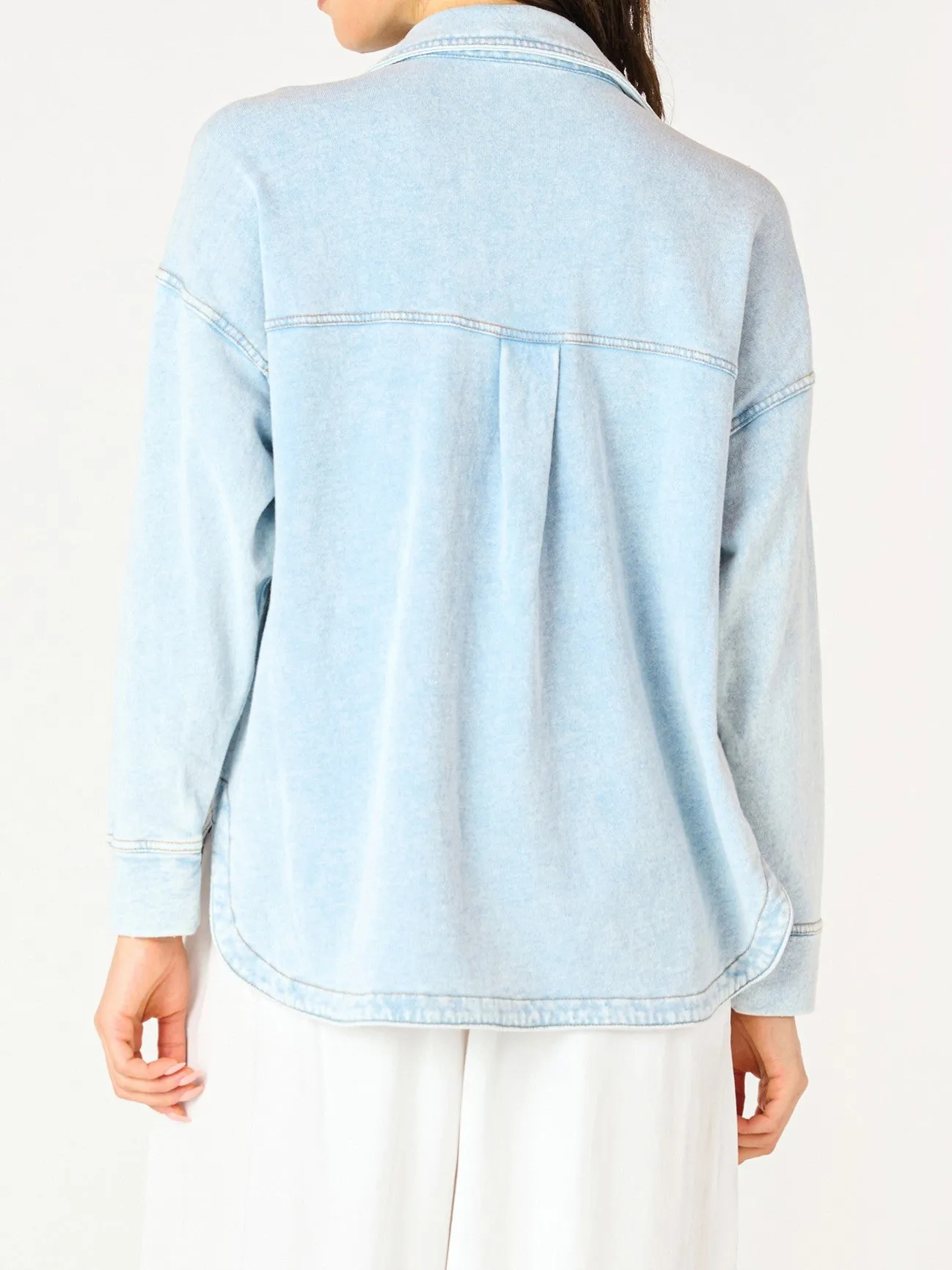DEX Knit Denim Shirt Jacket