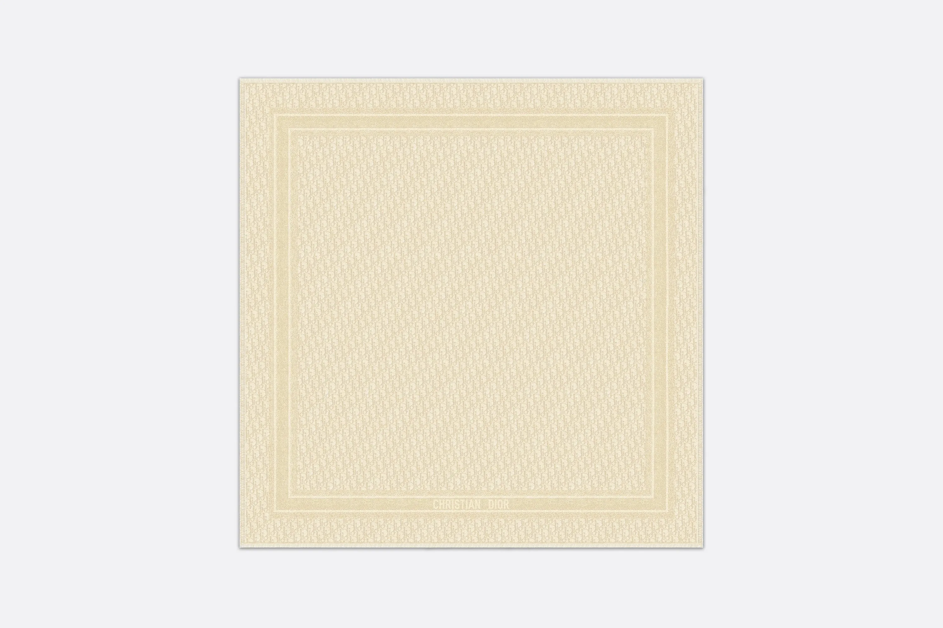 Dior Oblique Shawl • Gold-Tone Silk Blend and Metallic Thread