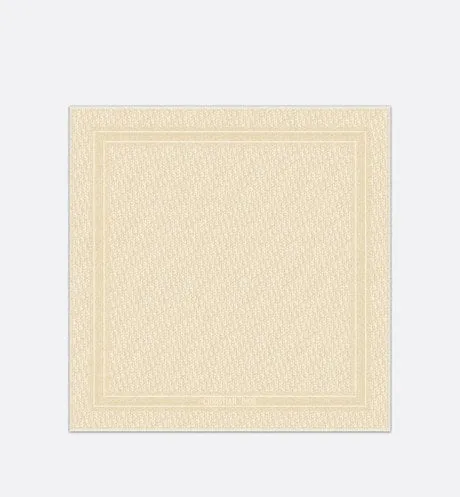 Dior Oblique Shawl • Gold-Tone Silk Blend and Metallic Thread