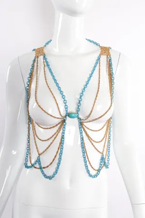 Draped Chain Harness Vest