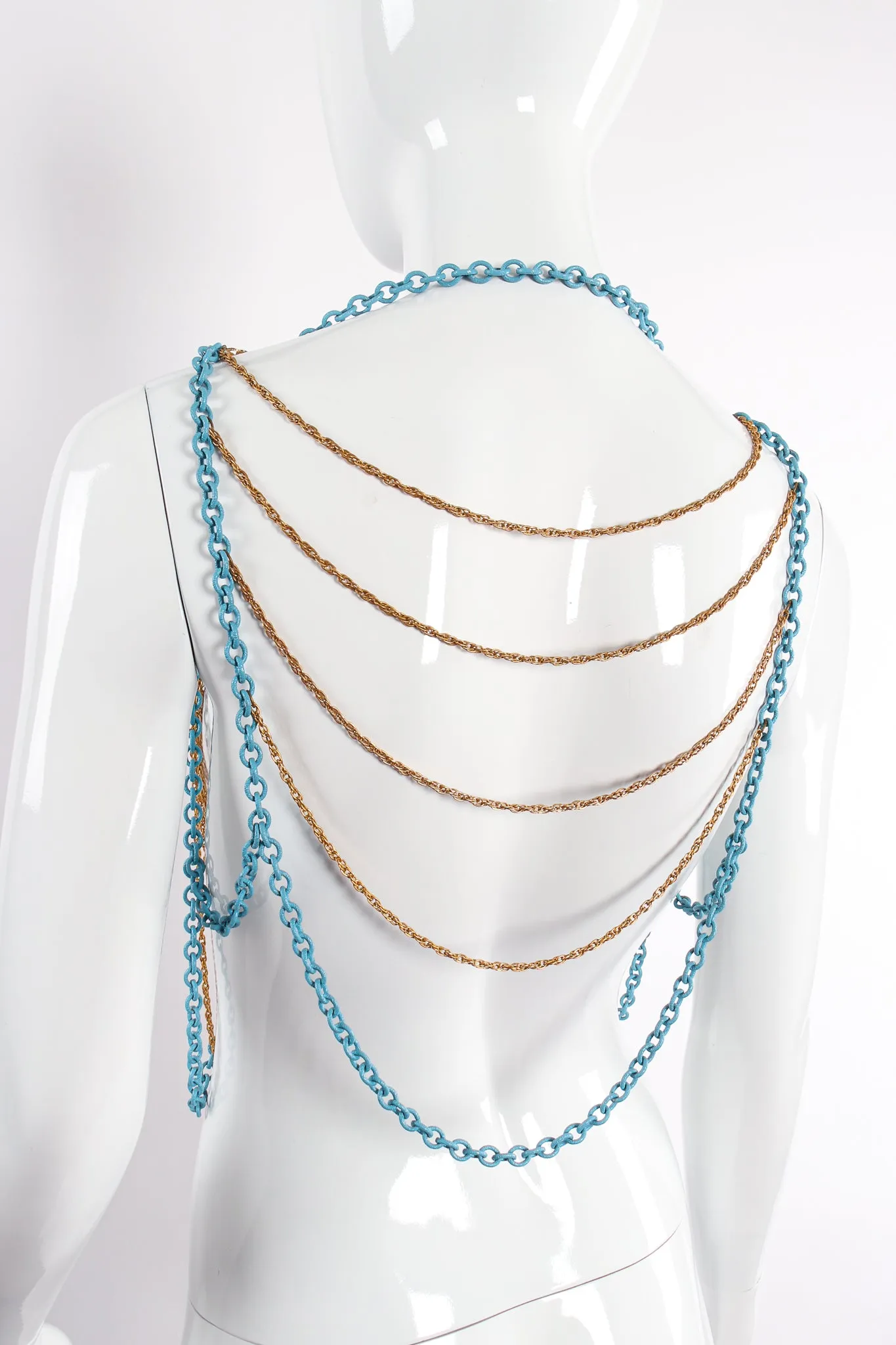 Draped Chain Harness Vest