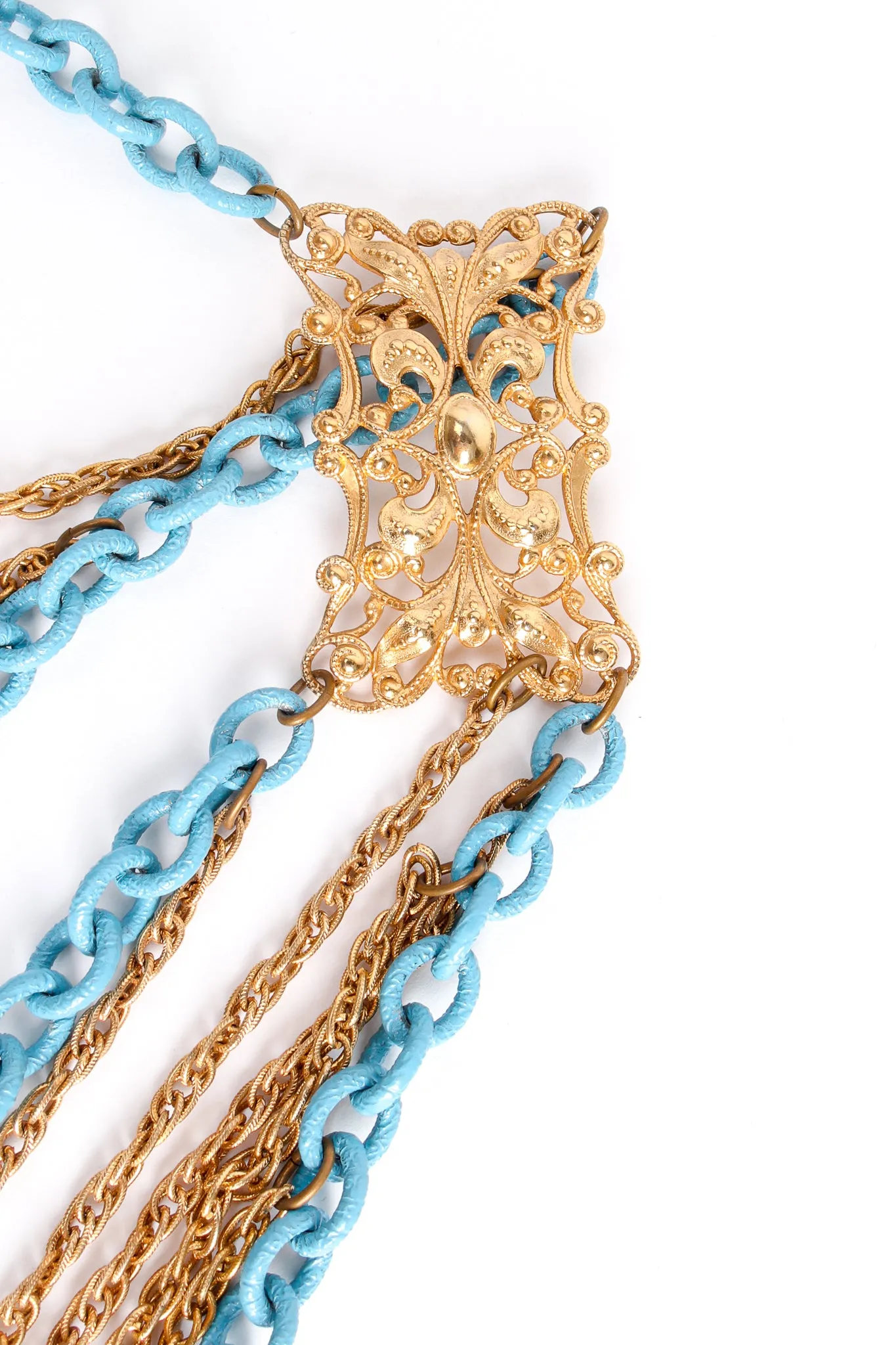 Draped Chain Harness Vest