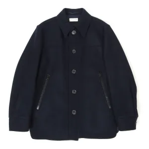 Dries Van Noten Quilted Wool Coat Size 46