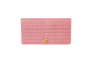 Eloise Clutch in Flamingo Pink