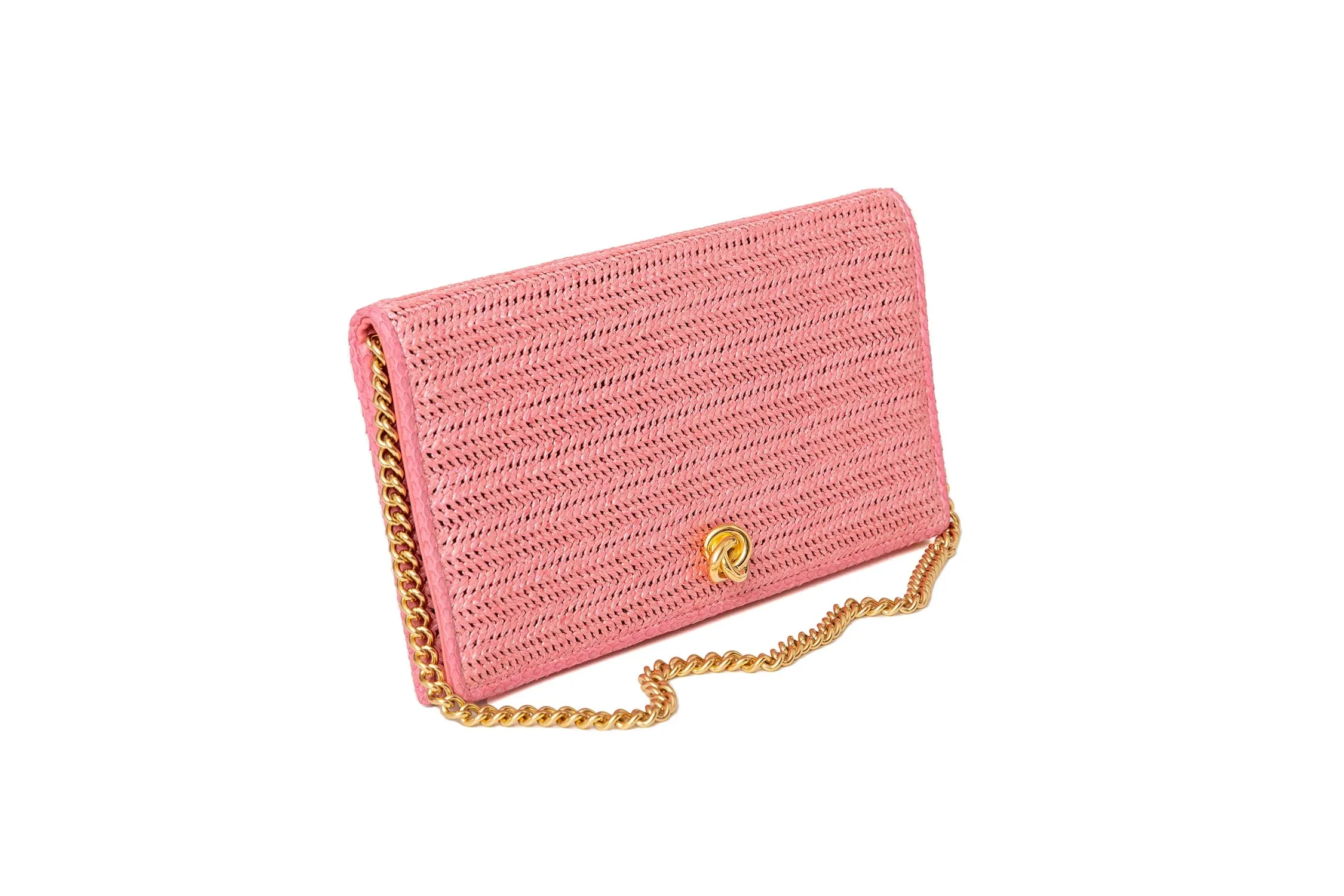 Eloise Clutch in Flamingo Pink