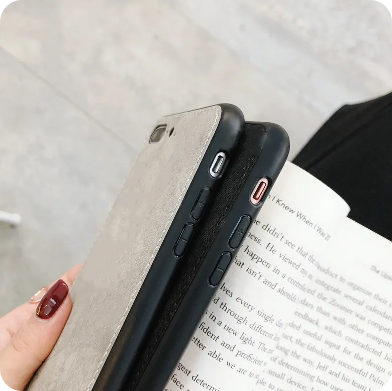 Etui Denim Jeans Case - iPhone 7 Plus / 8 Plus - Czarny