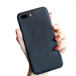 Etui Denim Jeans Case - iPhone 7 Plus / 8 Plus - Czarny