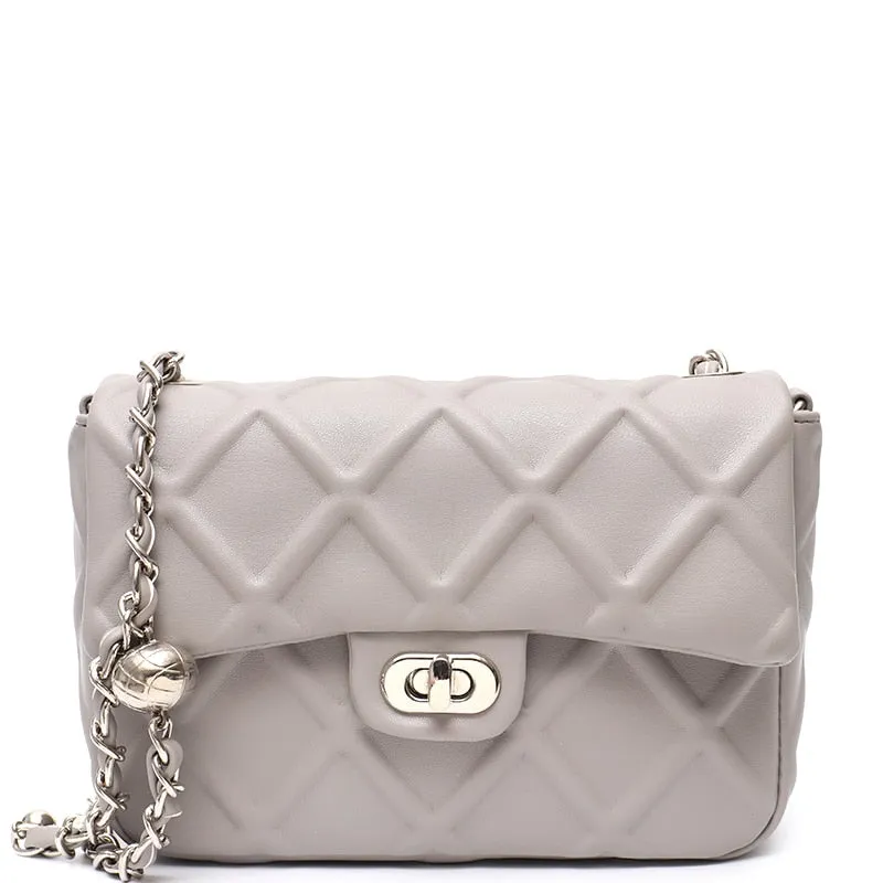 Ezira Quilted Effect Flap Bag - 5 Colors