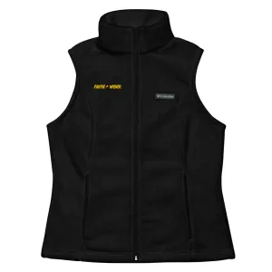 Faith   Work Women’s Columbia fleece vest