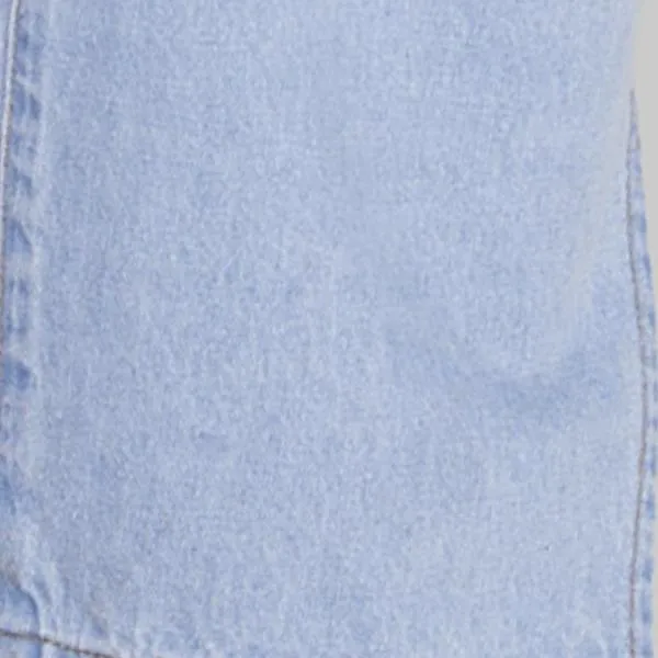 Fashion To Figure - Destructed Light Wash Straight Leg Jeans