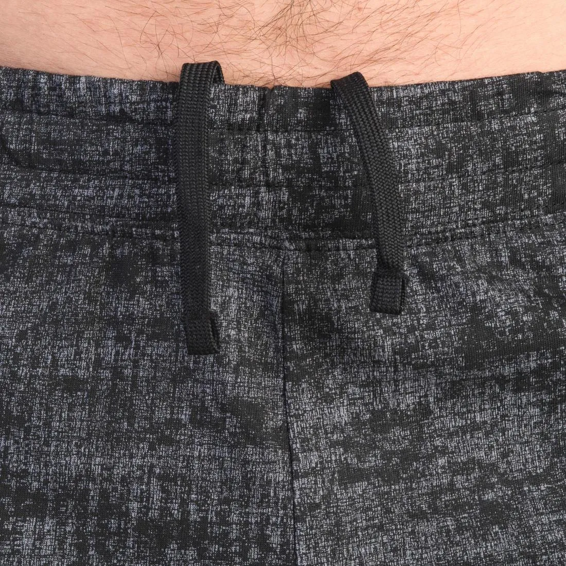 Fitness Long Slim-Fit Stretch Cotton Shorts with Zip Pockets