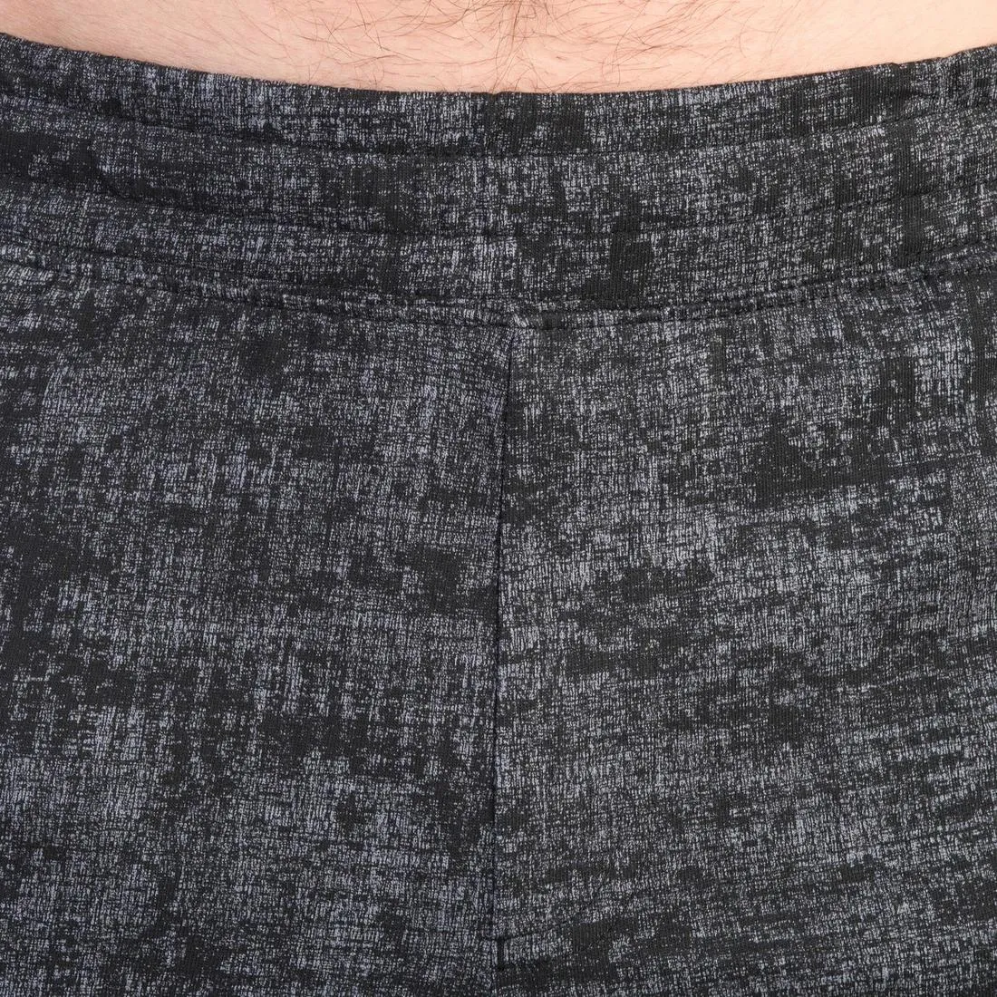 Fitness Long Slim-Fit Stretch Cotton Shorts with Zip Pockets
