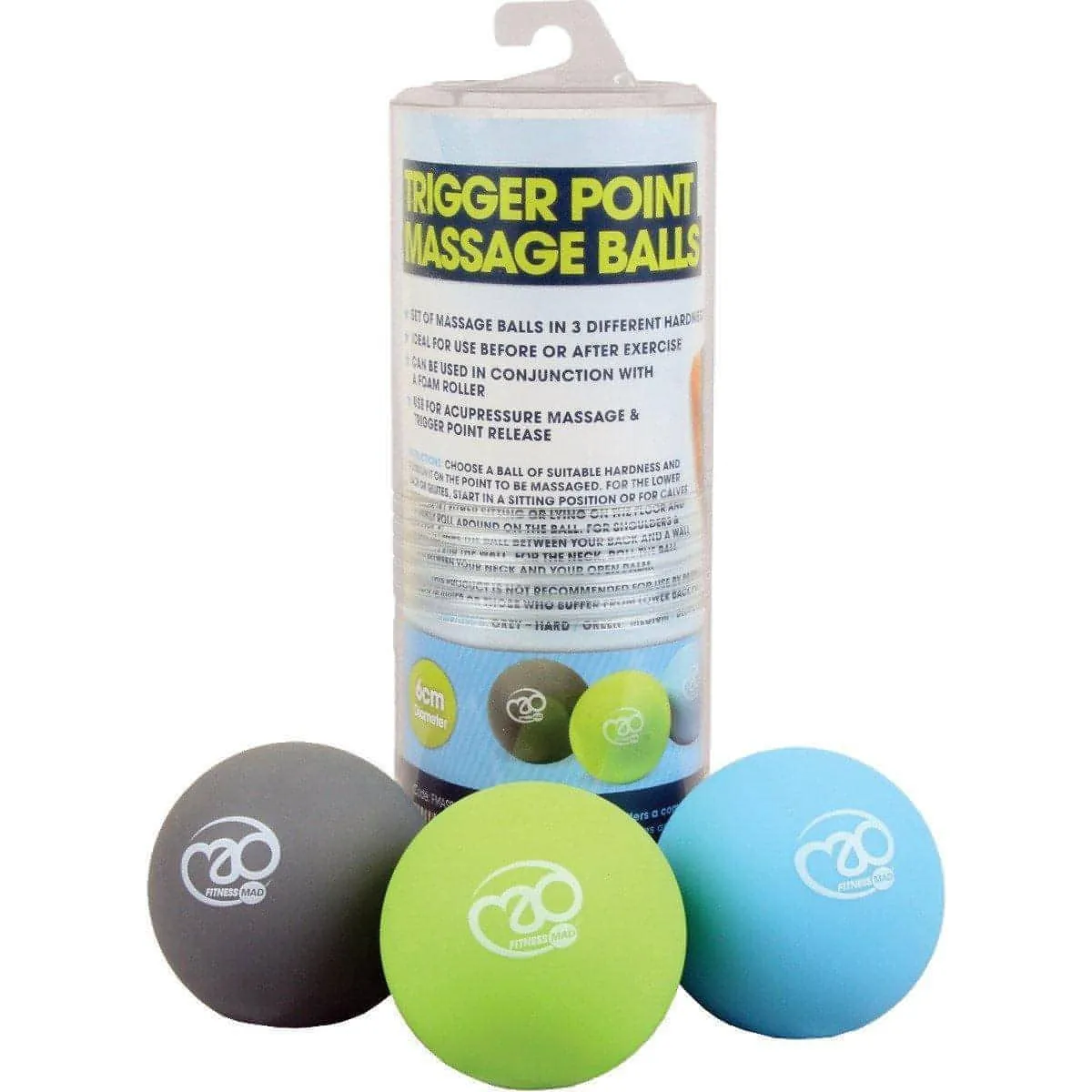Fitness Mad Trigger Point Massage Ball Set - Multi