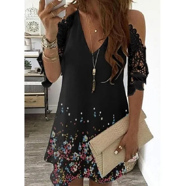 Floral Vintage Summer Mini-Dresses