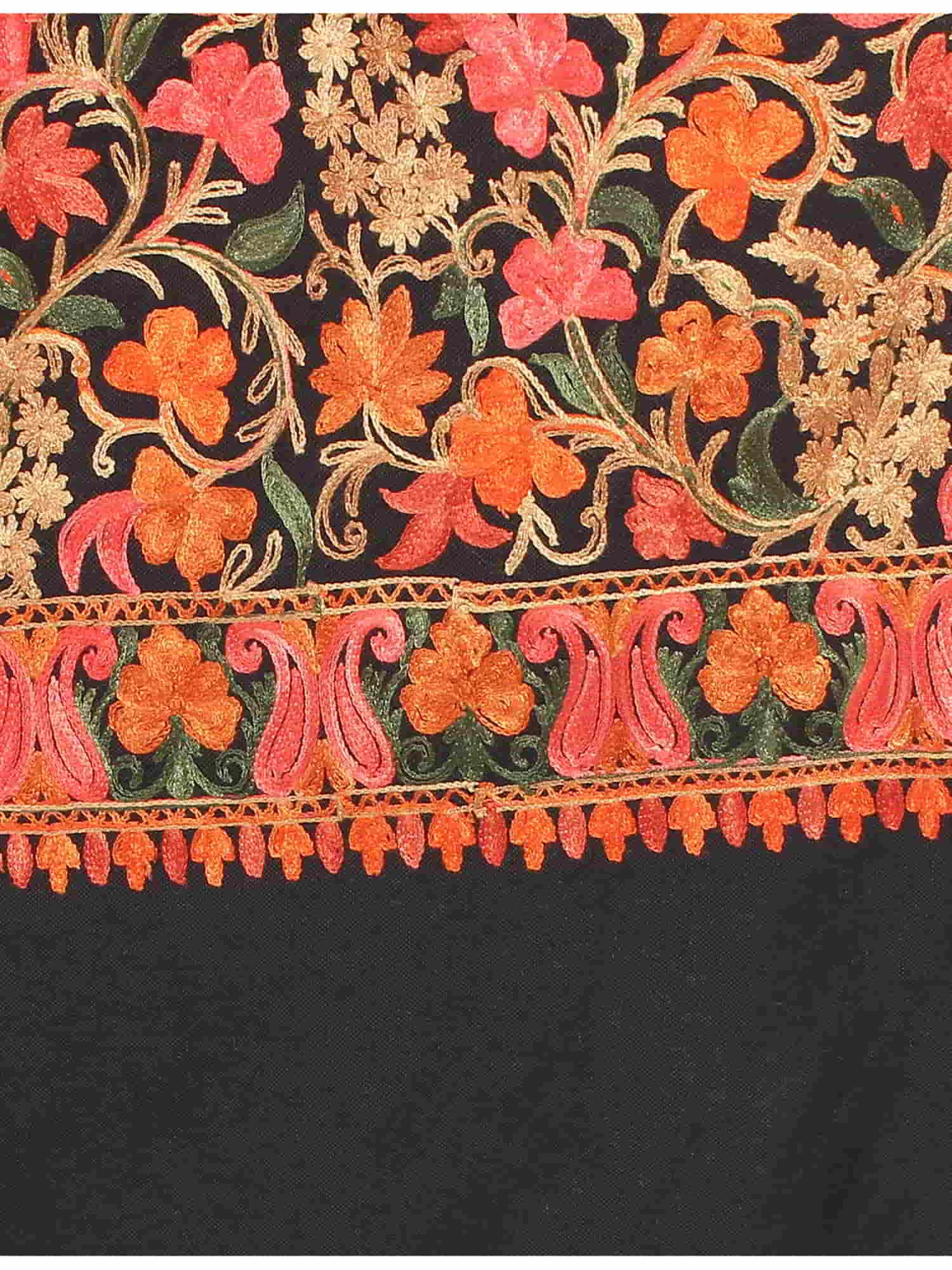 Floral Wool Shawl