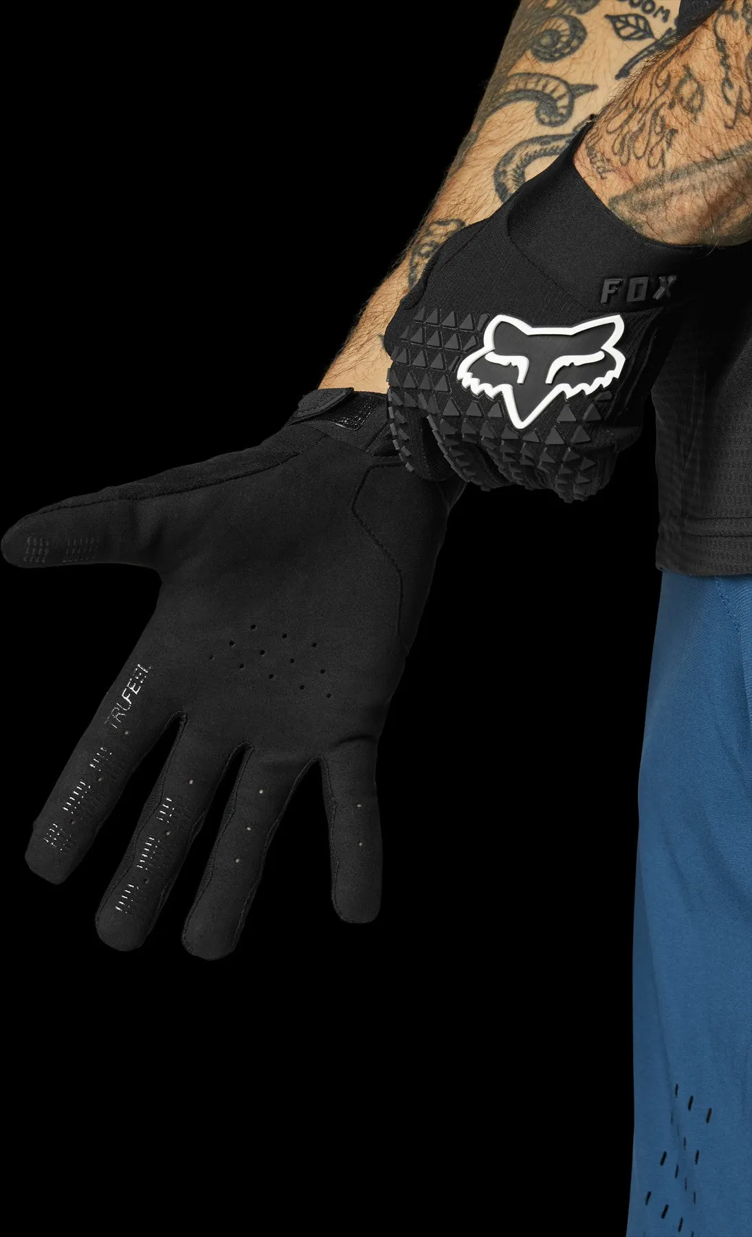 Fox Defend Gloves Black Spring 2021 Collection