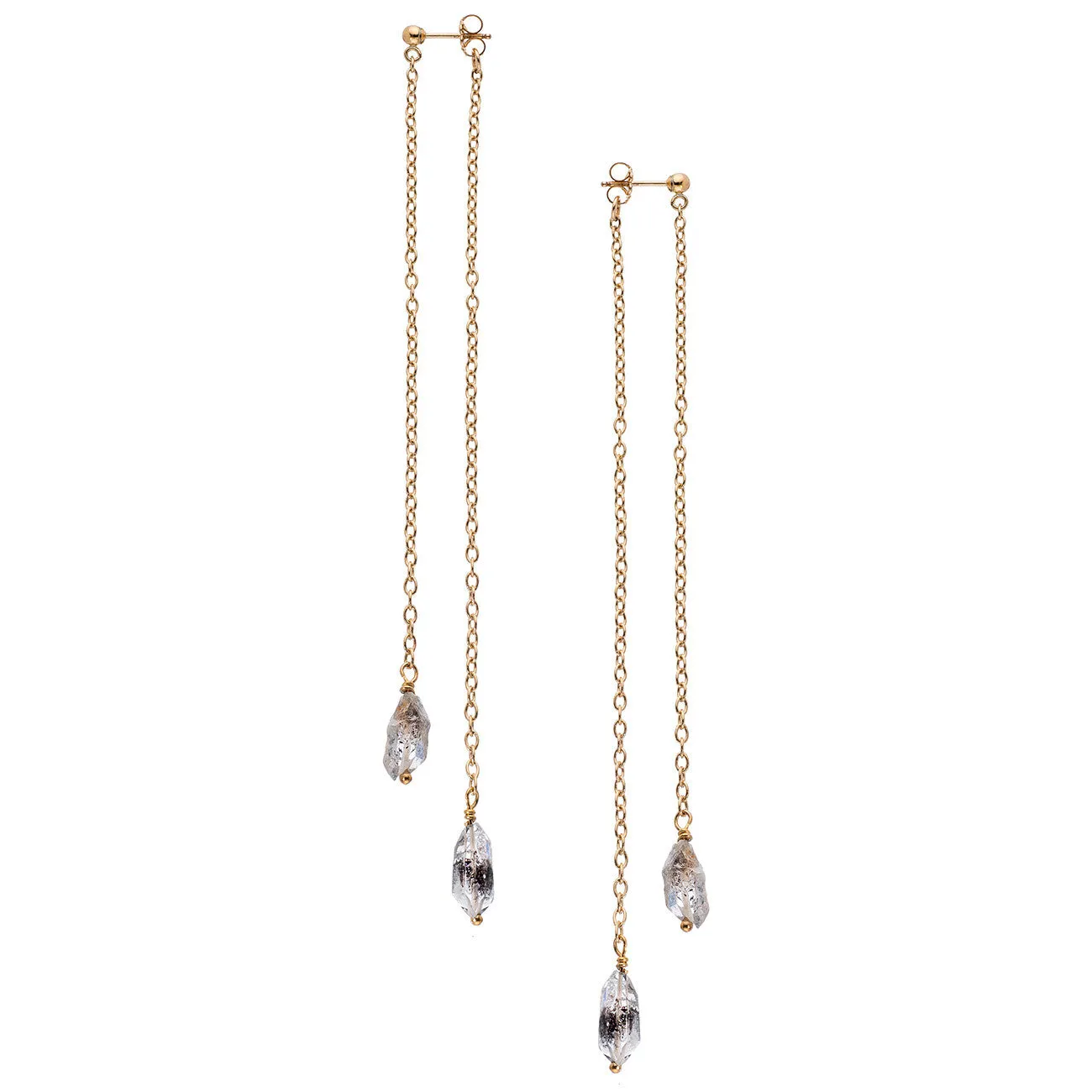 Free Form Nugget Duster Earrings