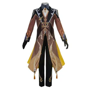 Game Genshin Impact Halloween Carnival Costume Zhongli Cosplay Costume Outfits