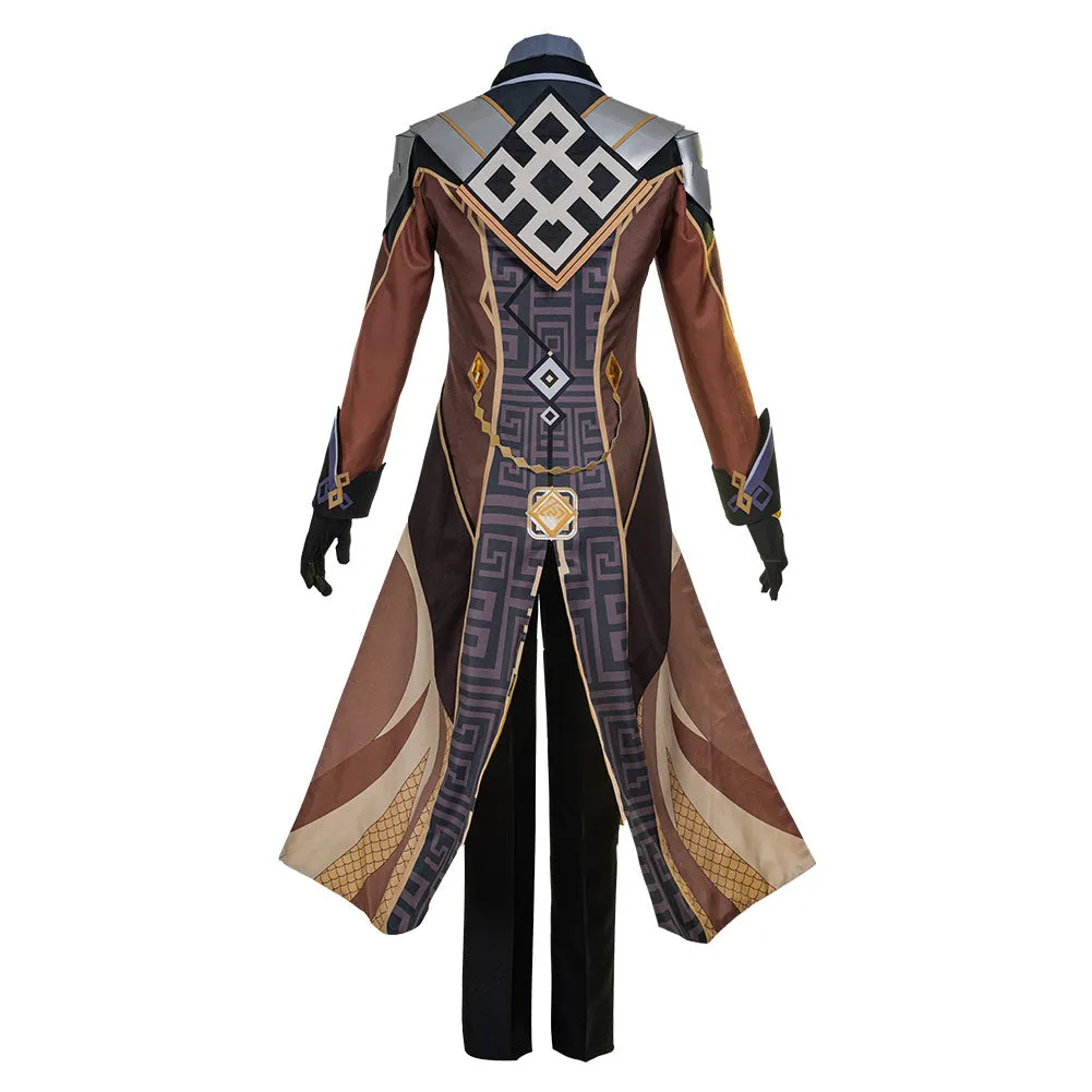 Game Genshin Impact Halloween Carnival Costume Zhongli Cosplay Costume Outfits