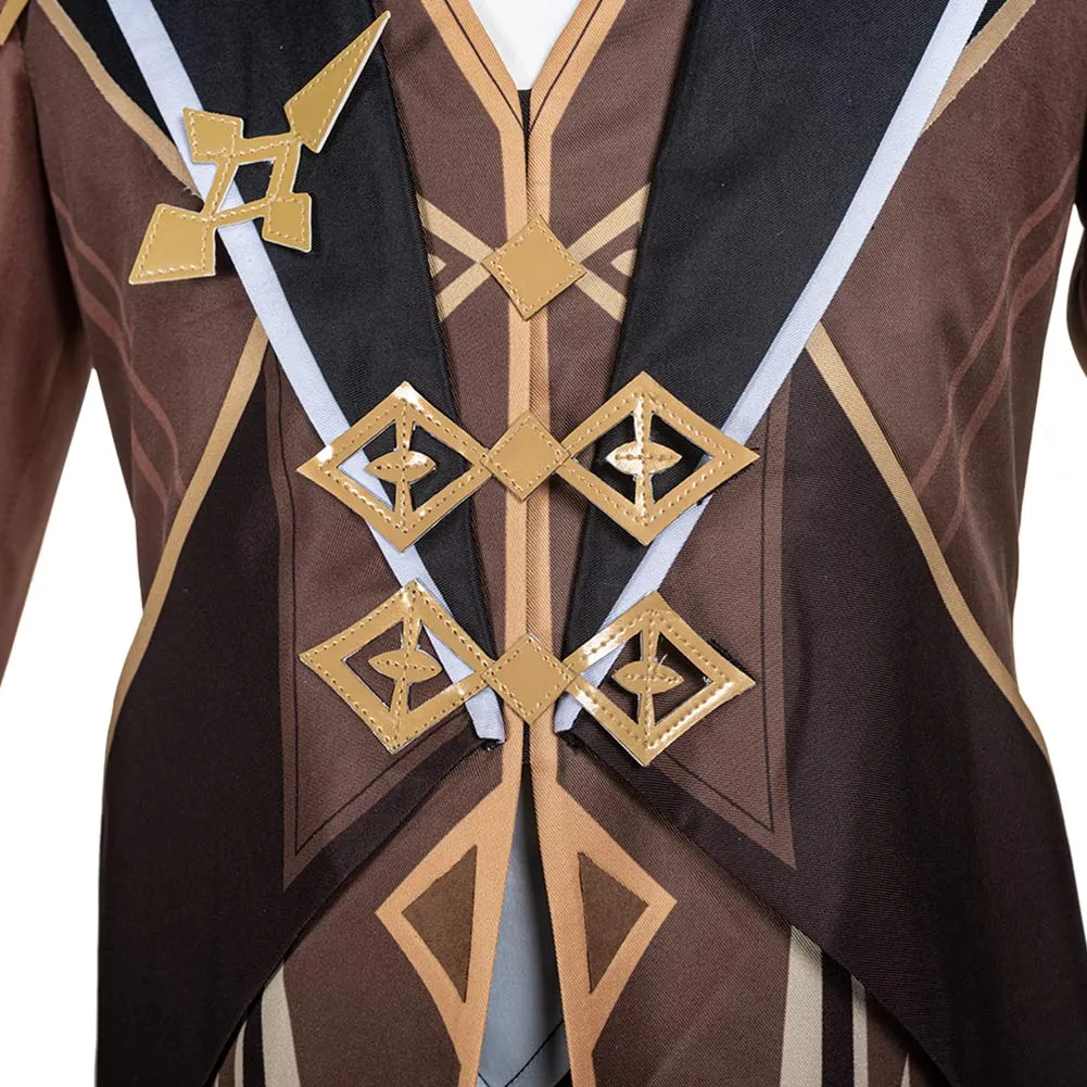 Game Genshin Impact Halloween Carnival Costume Zhongli Cosplay Costume Outfits