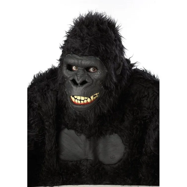 Goin' Ape Deluxe Adult's Furry Black Gorilla Costume