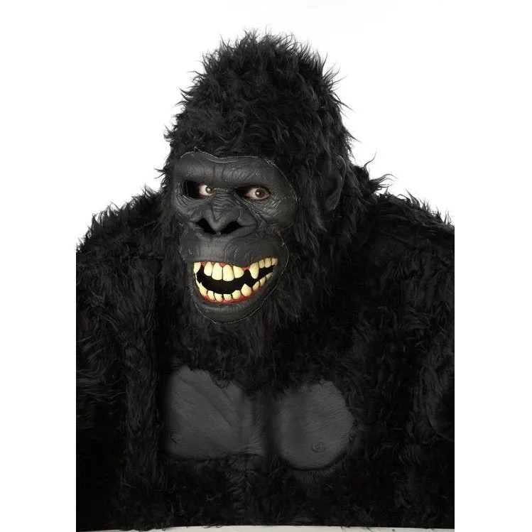 Goin' Ape Deluxe Adult's Furry Black Gorilla Costume
