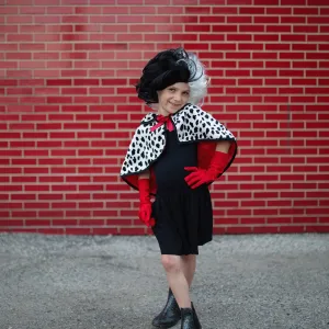 Great Pretenders Ella De Vil Cape, Gloves & Wig