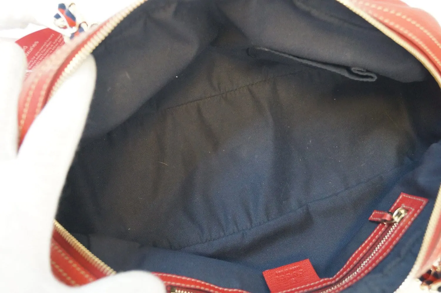 GUCCI Cruise Red Leather Chain Shoulder Bag