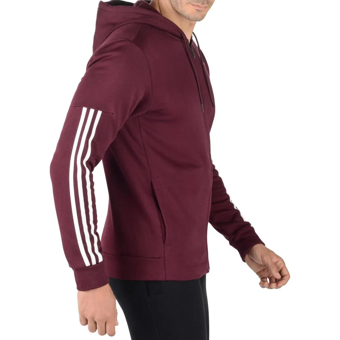 Gym Hooded Jacket - Burgundy