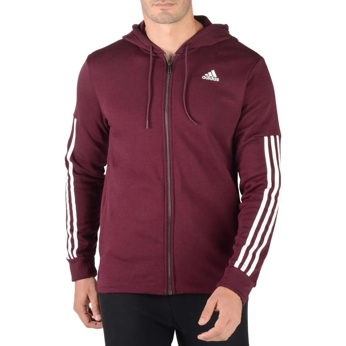 Gym Hooded Jacket - Burgundy