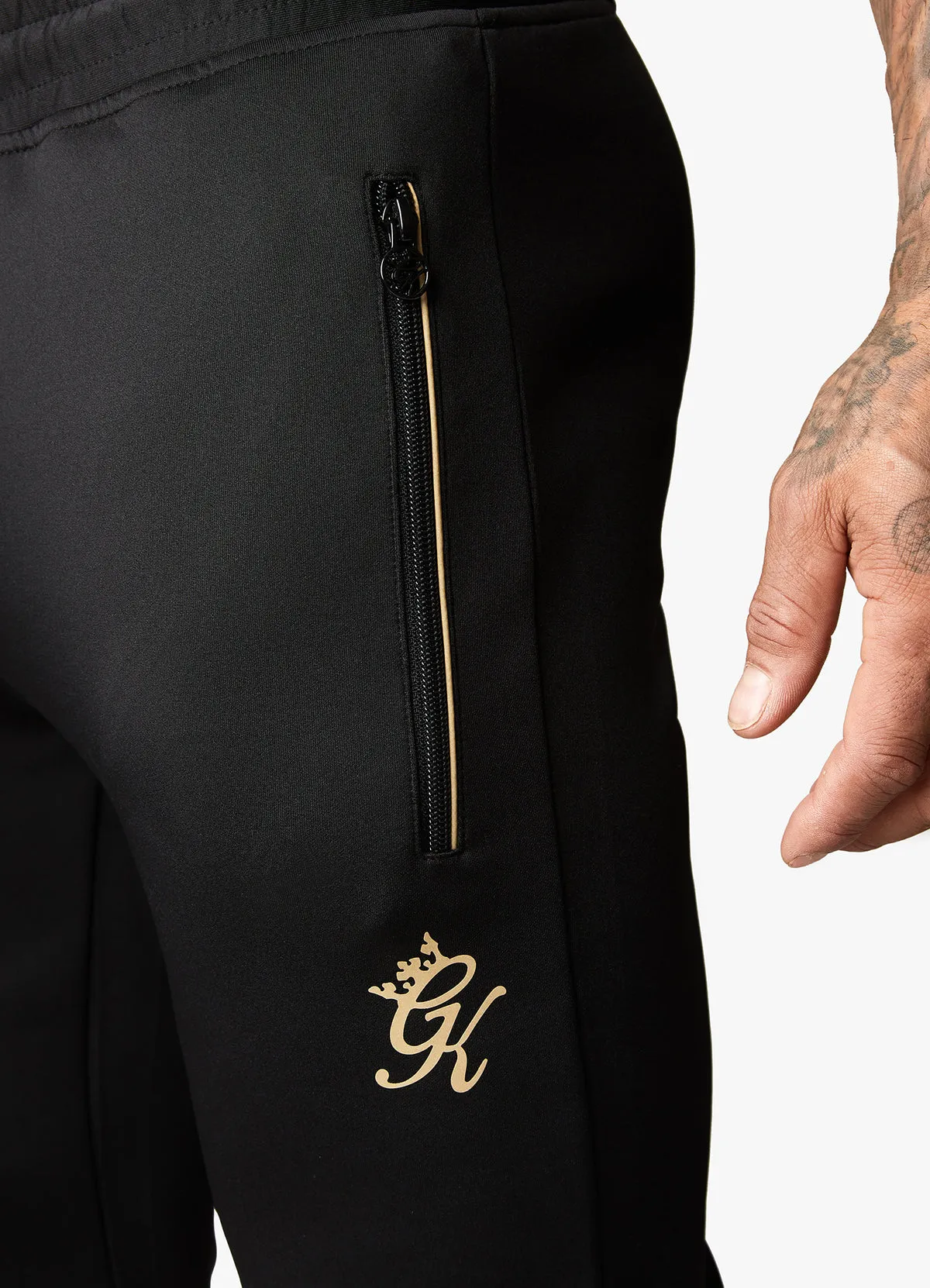 Gym King Poly Jogger Black/Gold