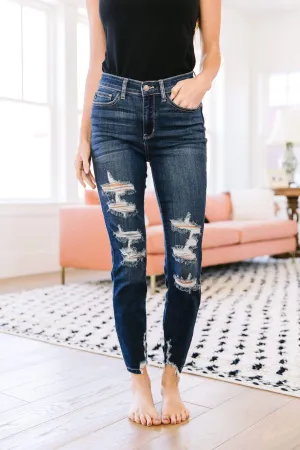 Hazel Blues® | Double Down Destroyed Jeans