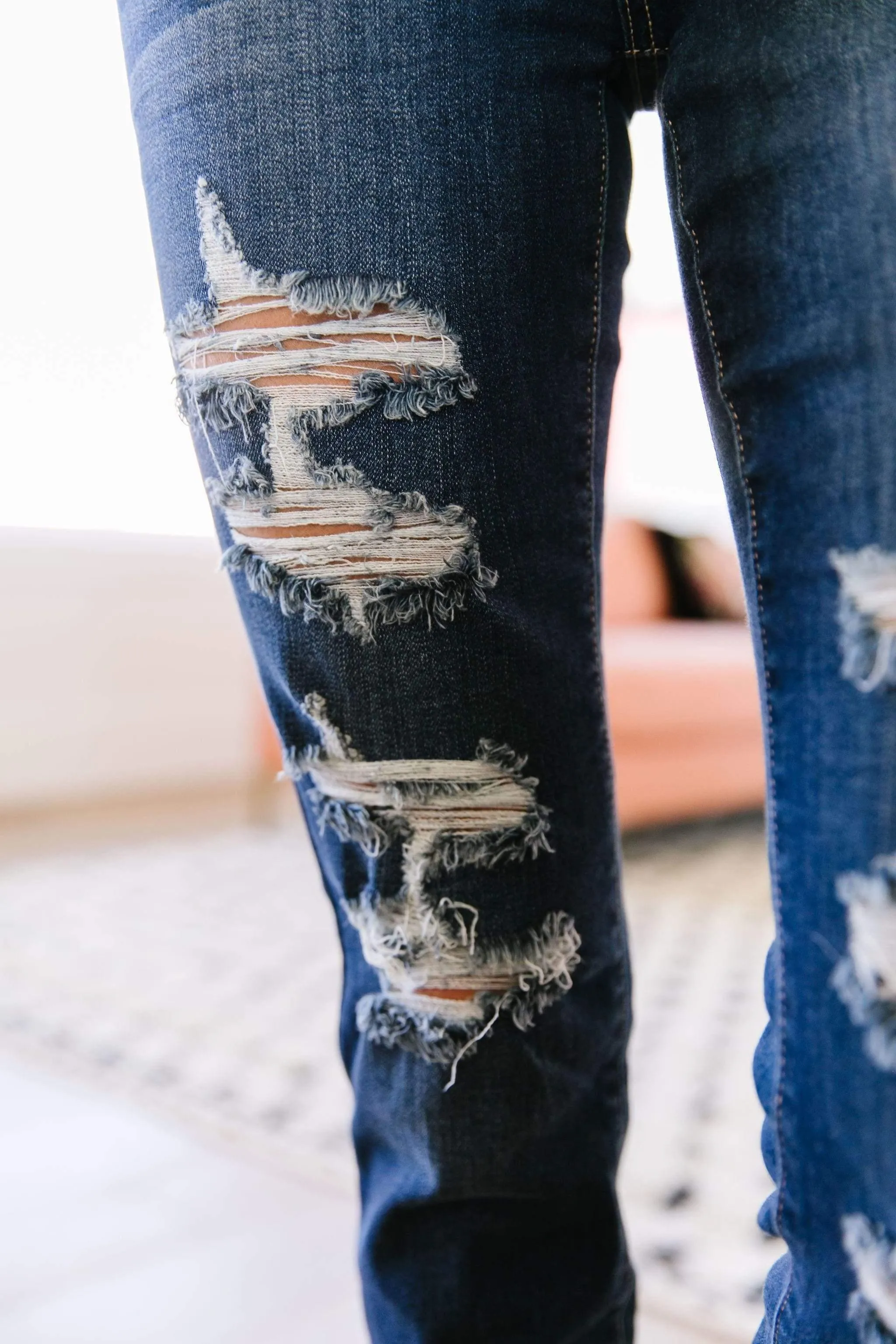 Hazel Blues® | Double Down Destroyed Jeans