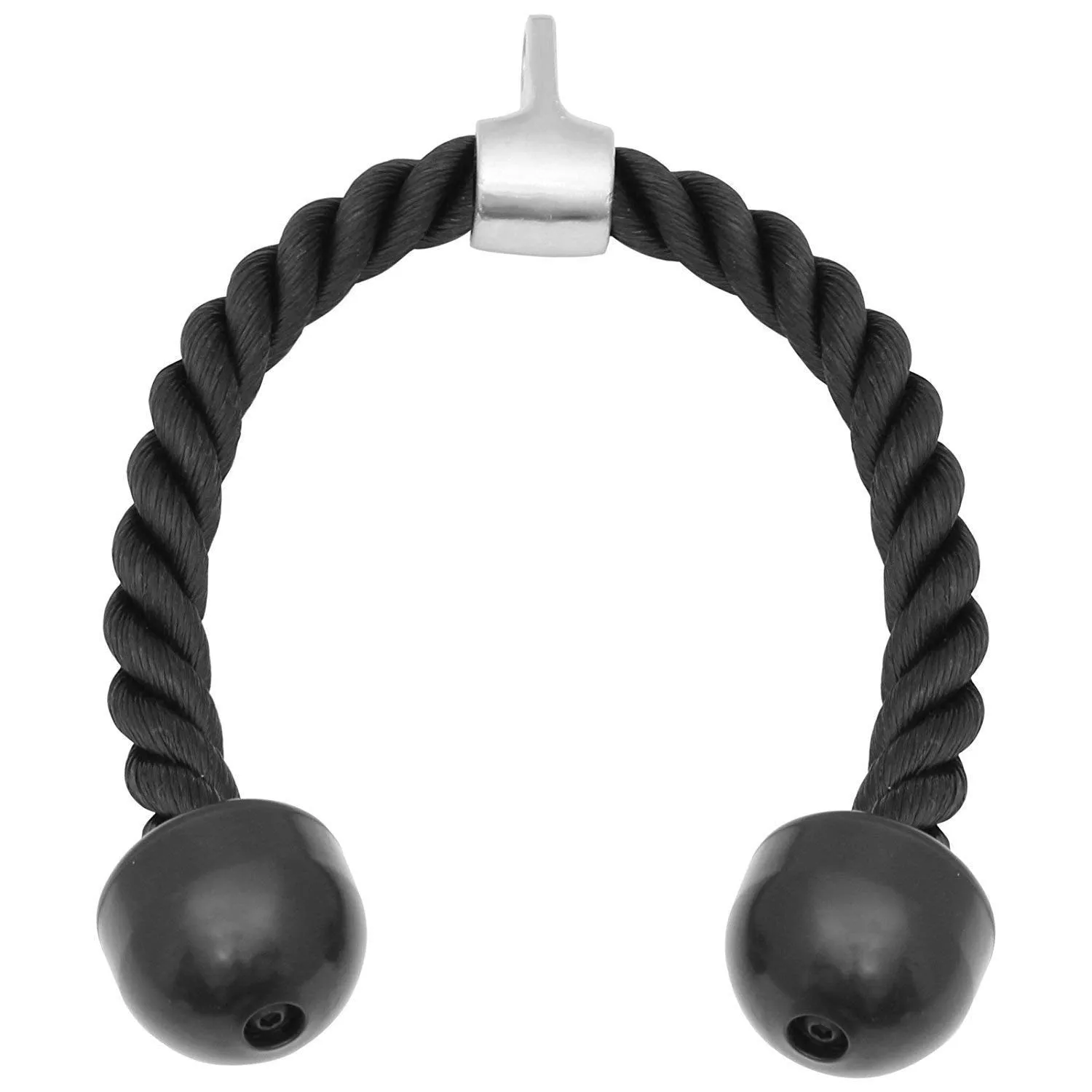Heavy Duty Tricep Rope Attachment Pull Down/Extension (Black)