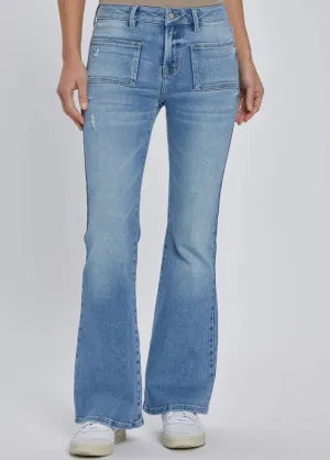 Hidden Happi Mid Rise Flare Jeans