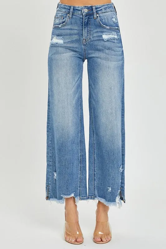 HIGH RISE CROP JEANS